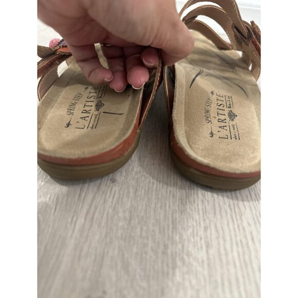 L'Artiste Spring Step Shoes Womens 9 US EU 40 Mabel Sandals Floral Boho Comfort - Picture 7 of 10